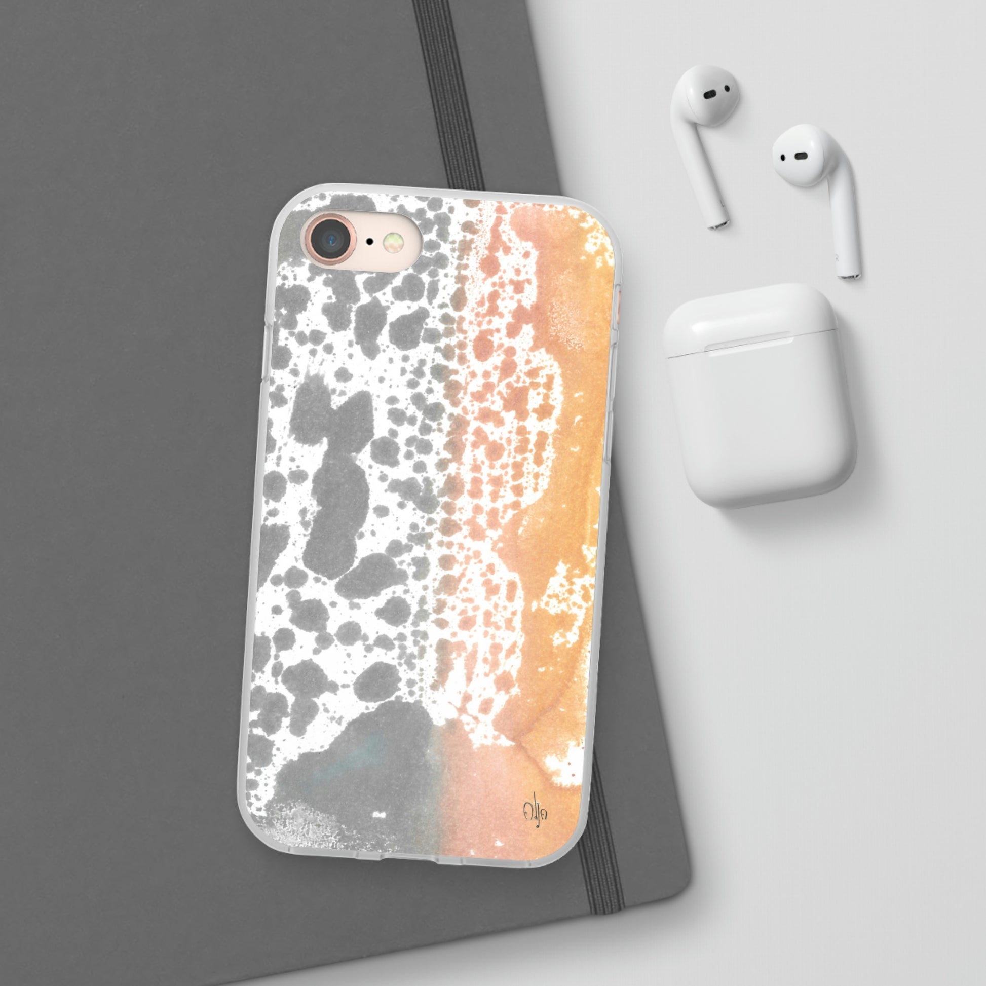 iPhone and Samsung Galaxy Flexi Phone Case Lava Waterfall - Alja Design