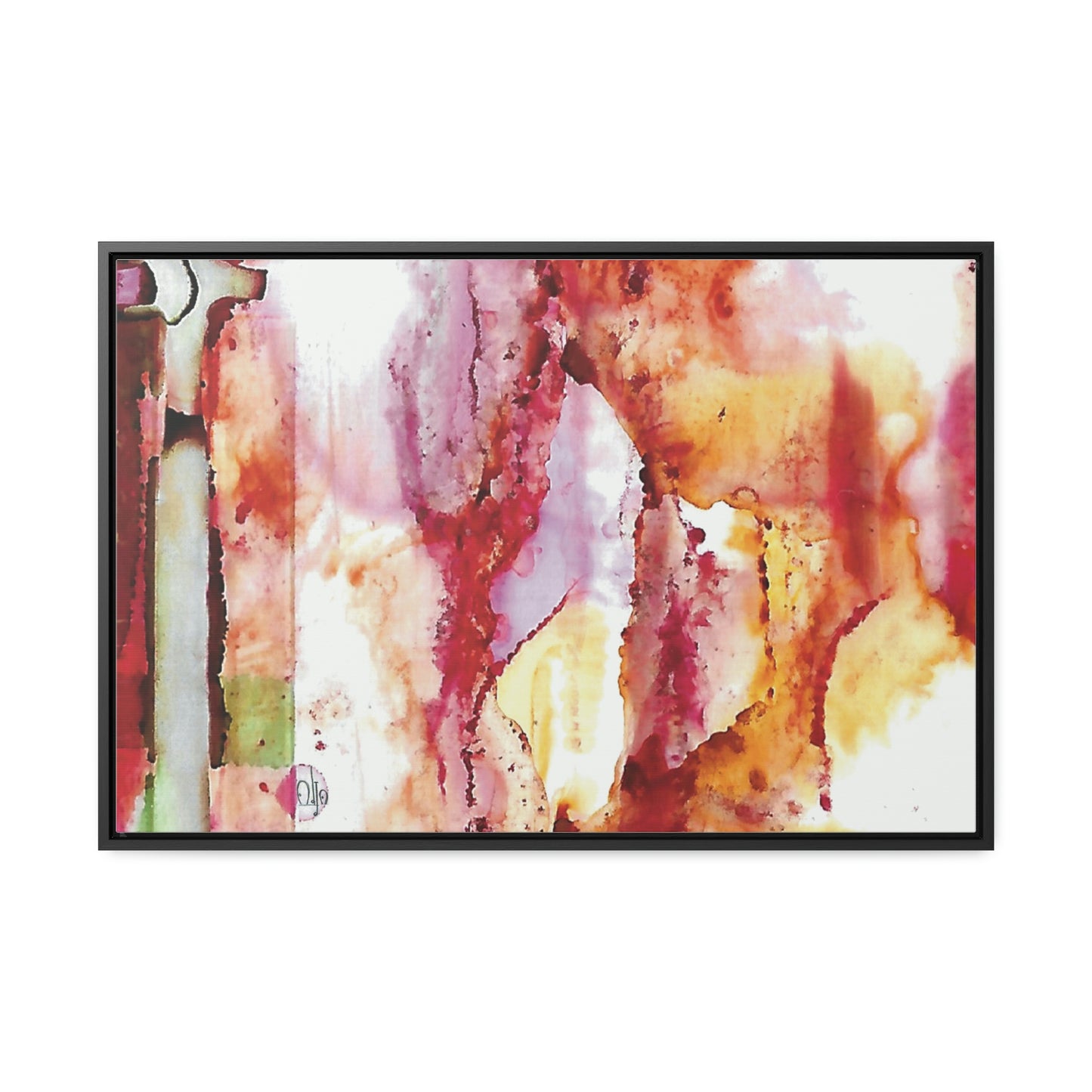 Off the Grid 5 Framed Canvas Print - Alja Design