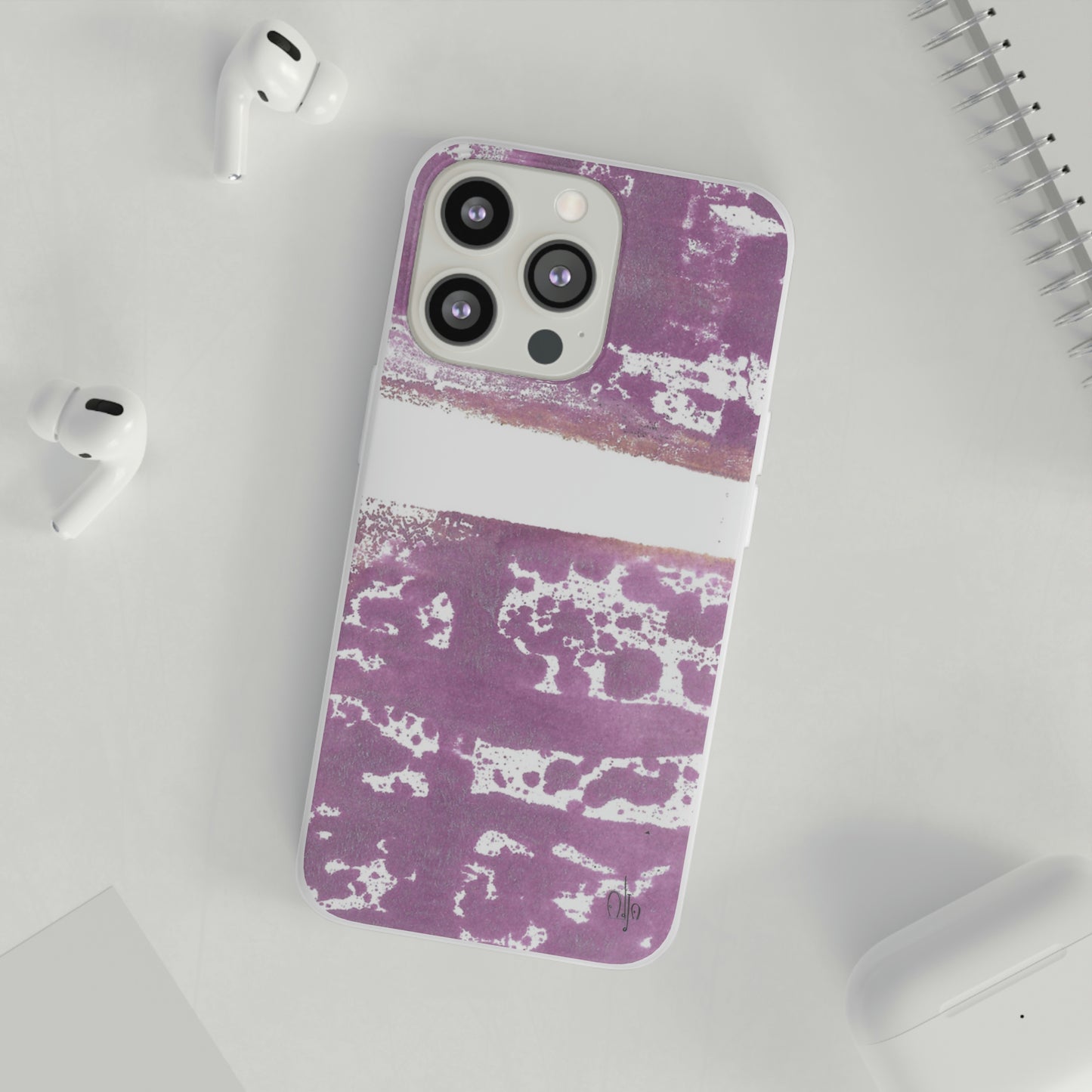 iPhone and Samsung Galaxy Flexi Phone Case Purple Horizon - Alja Design