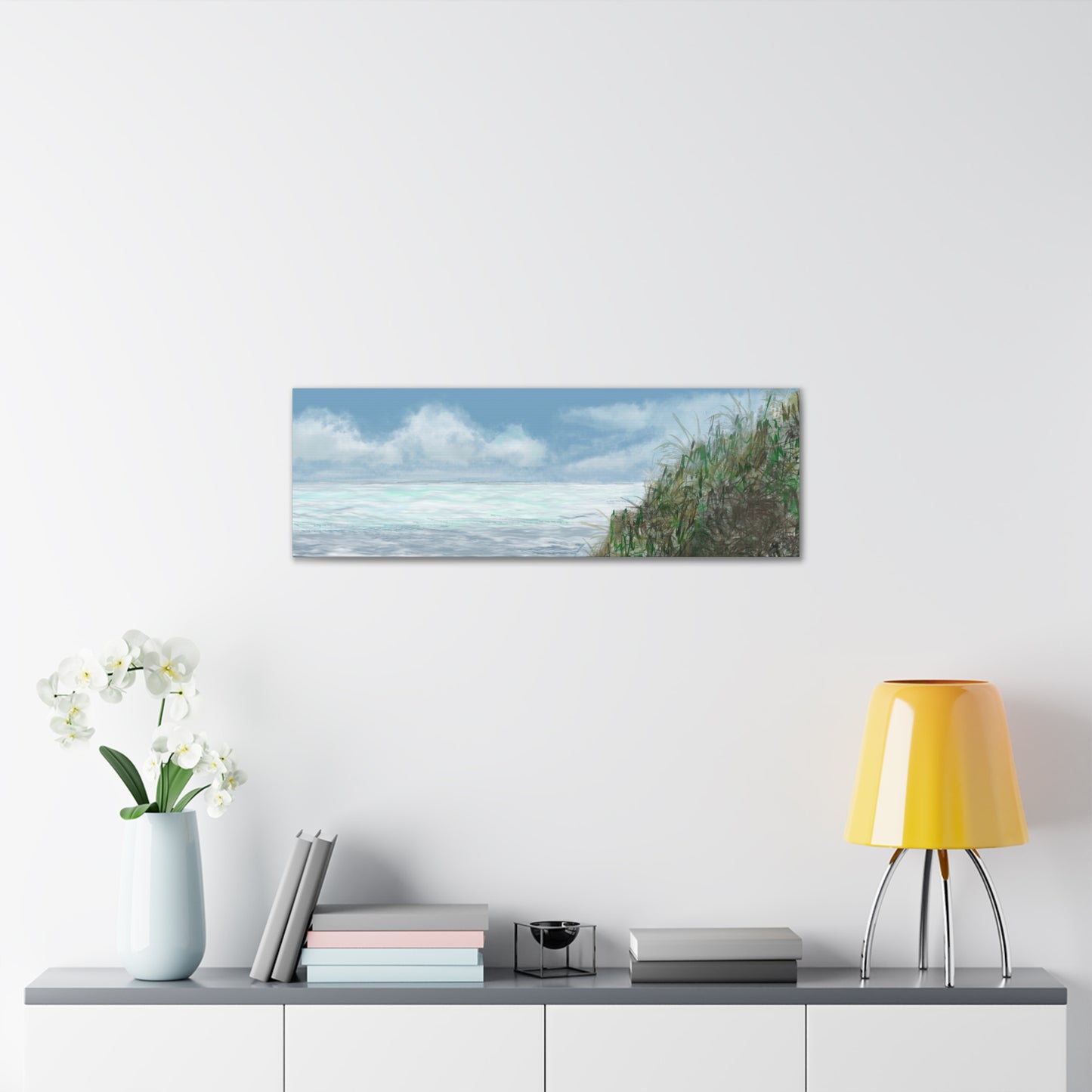 West Cliff Canvas Print - Alja Design