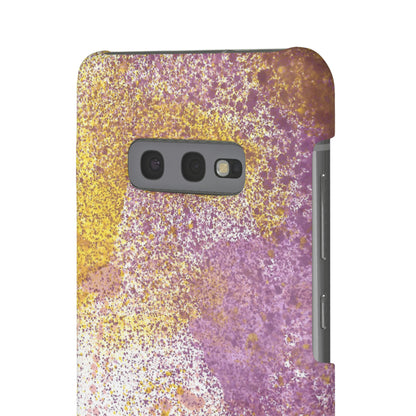 iPhone Samsung Galaxy Pixel5G Snap Case Phone Case Purple Blocks