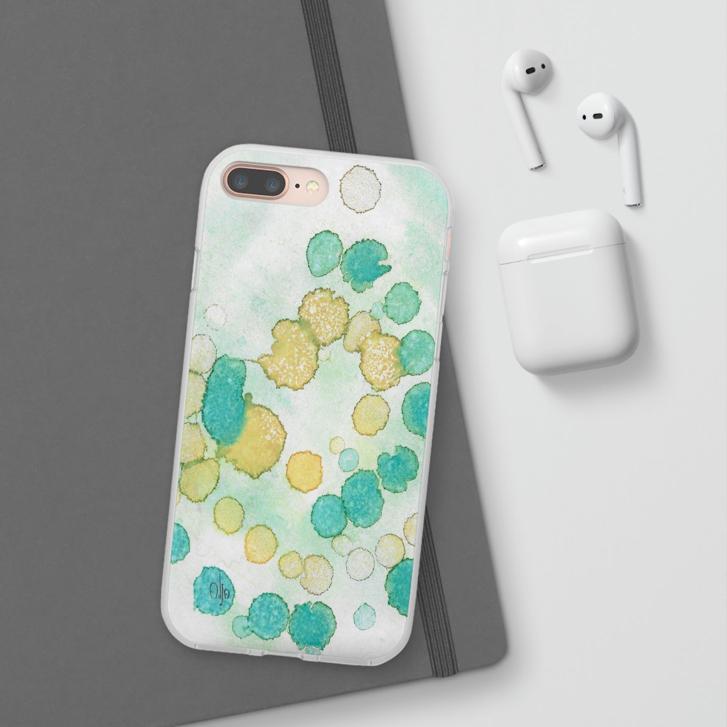 iPhone and Samsung Galaxy Flexi Phone Case Deep Bubbles - Alja Design