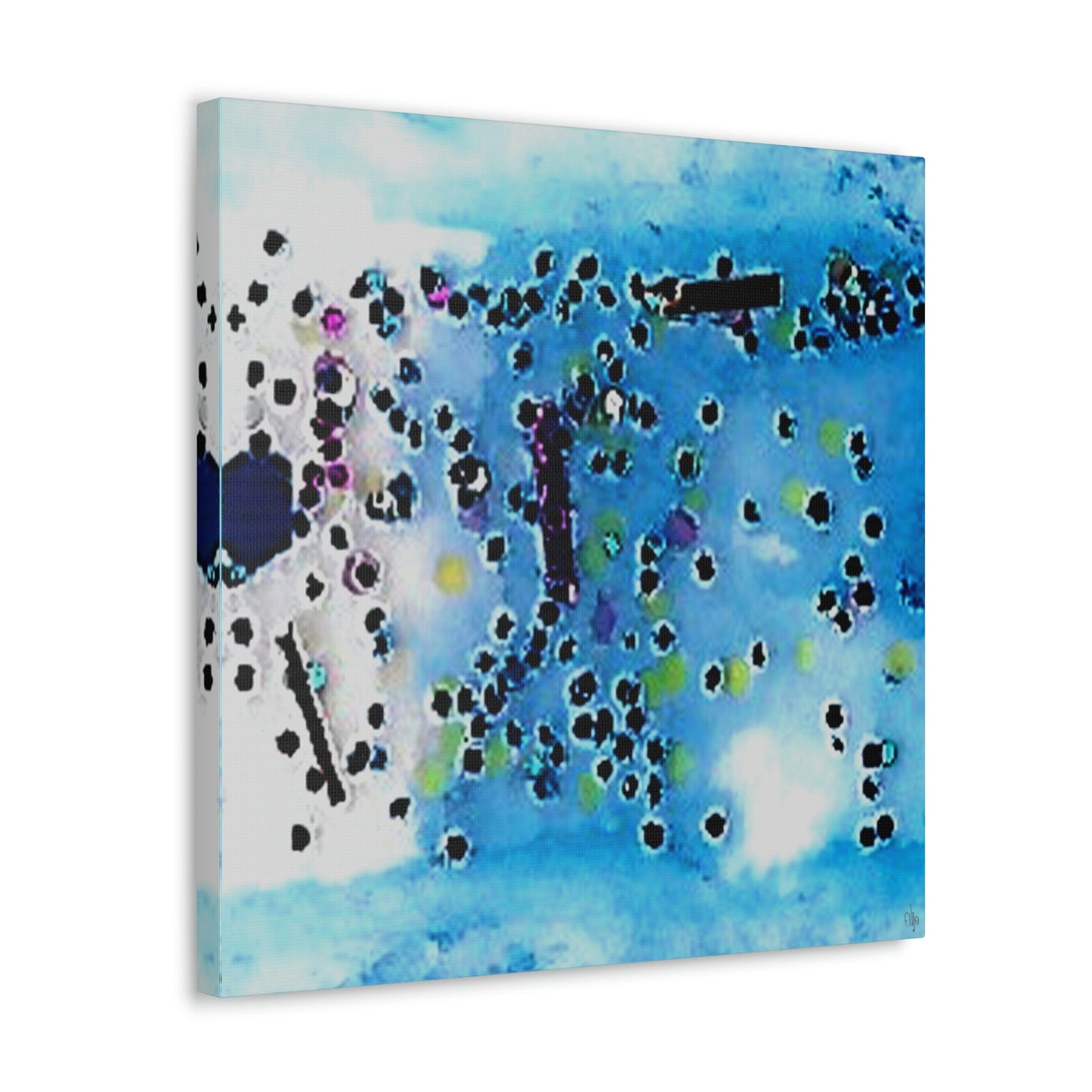 Fractal Blue 4 Canvas Print - Alja Design