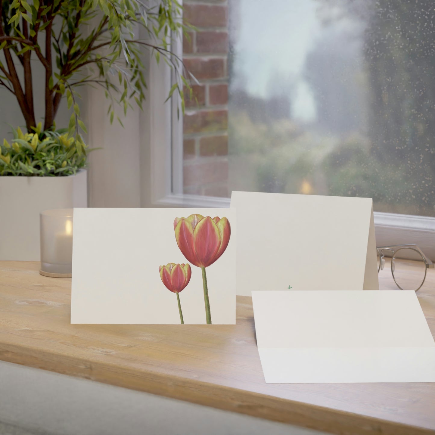 Tulips Folded Greeting Card