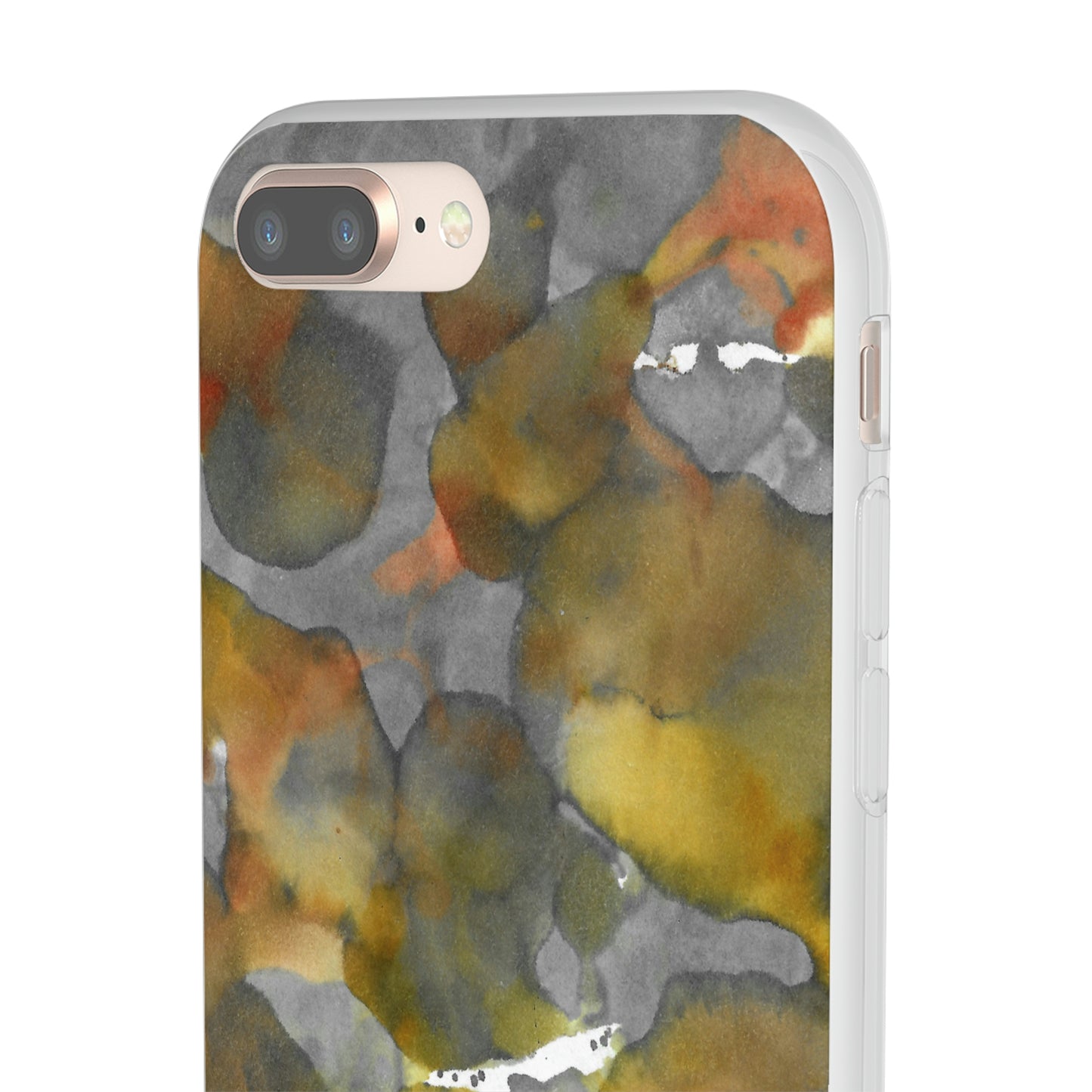 iPhone and Samsung Galaxy Flexi Phone Case Yellow Volcano - Alja Design