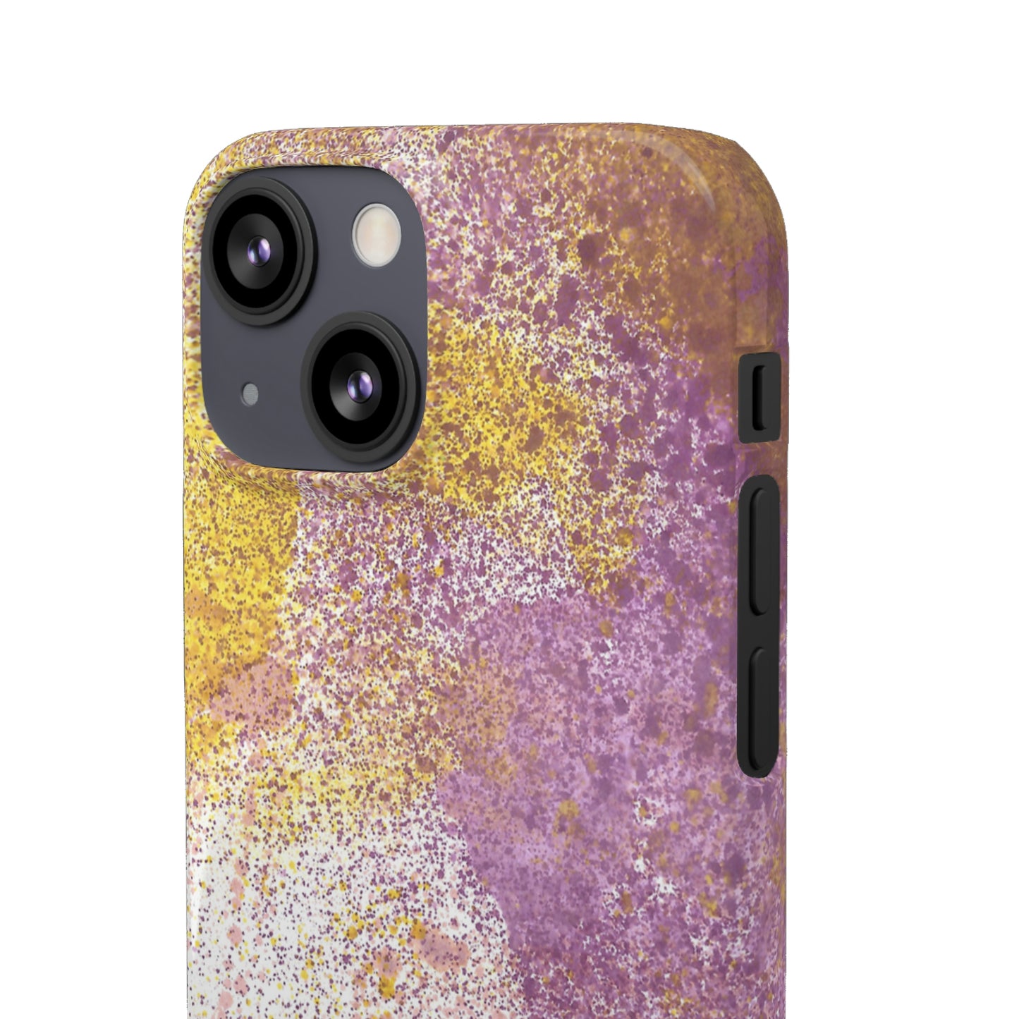 iPhone Samsung Galaxy Pixel5G Snap Case Phone Case Purple Blocks