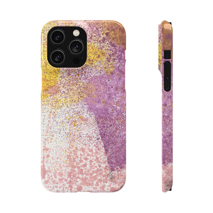 iPhone Samsung Galaxy Pixel5G Snap Case Phone Case Purple Blocks