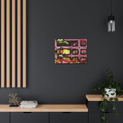 Off the Grid 9 Framed Canvas Print - Alja Design