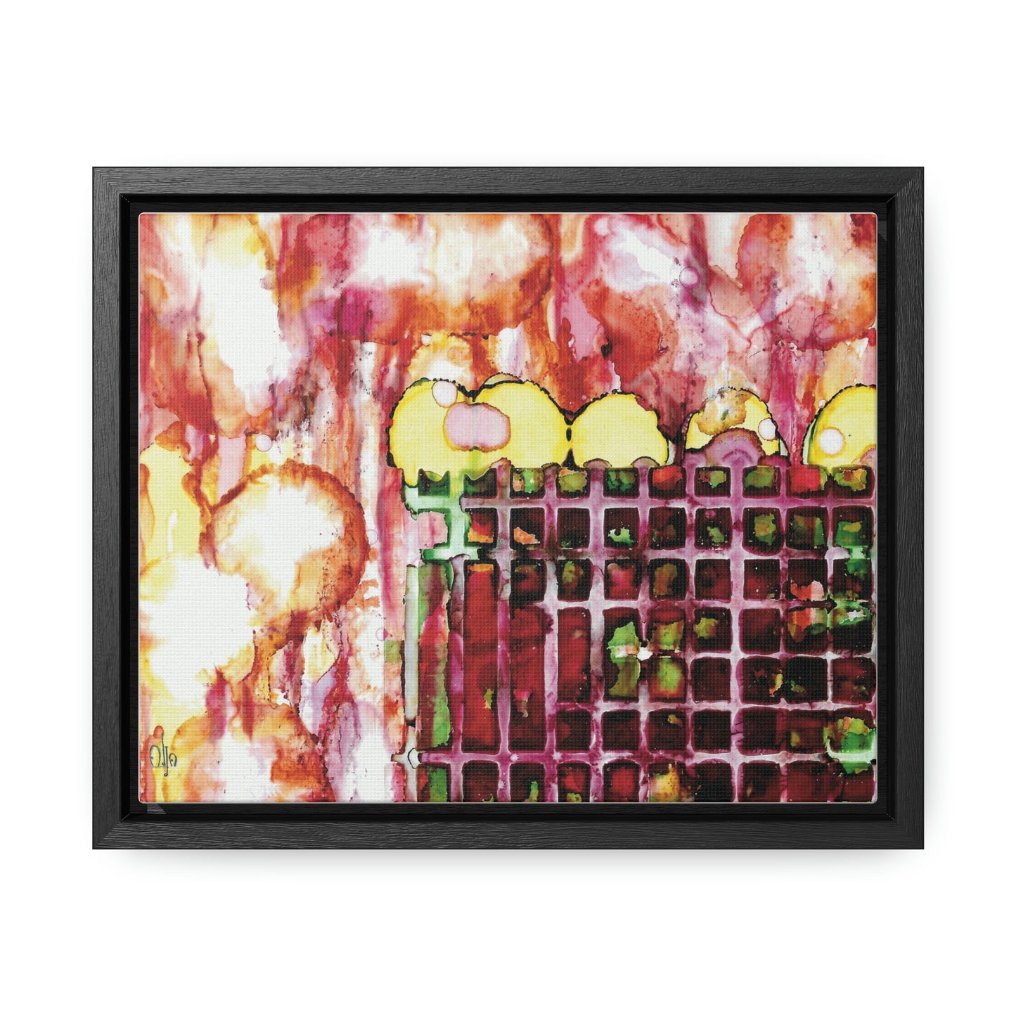 Off the Grid 11 Framed Canvas Print - Alja Design