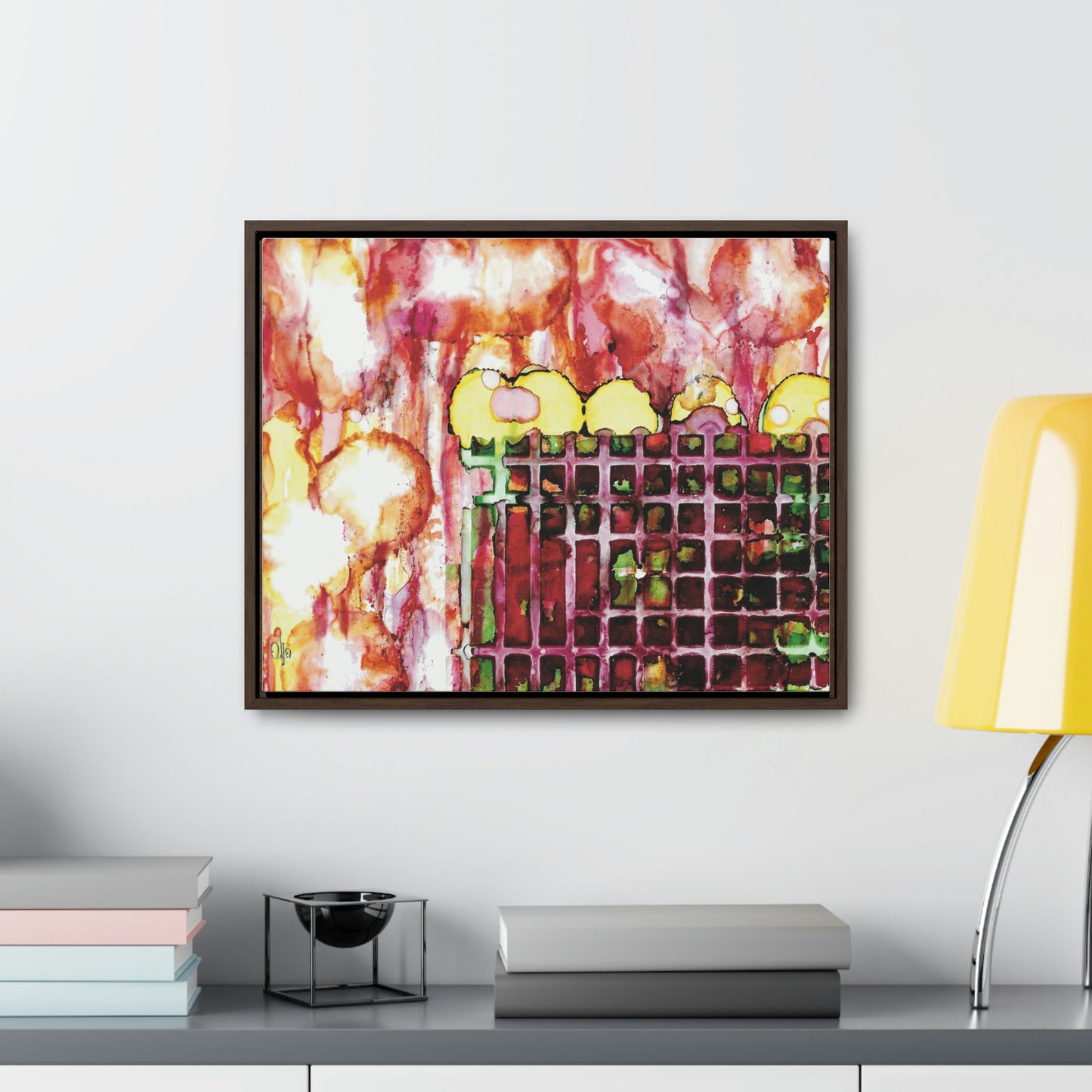 Off the Grid 11 Framed Canvas Print - Alja Design