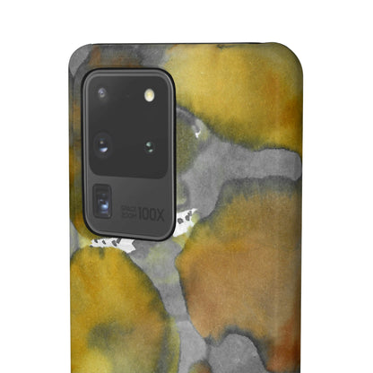 iPhone Samsung Galaxy Pixel5G Snap Case Phone Case Yellow Volcano