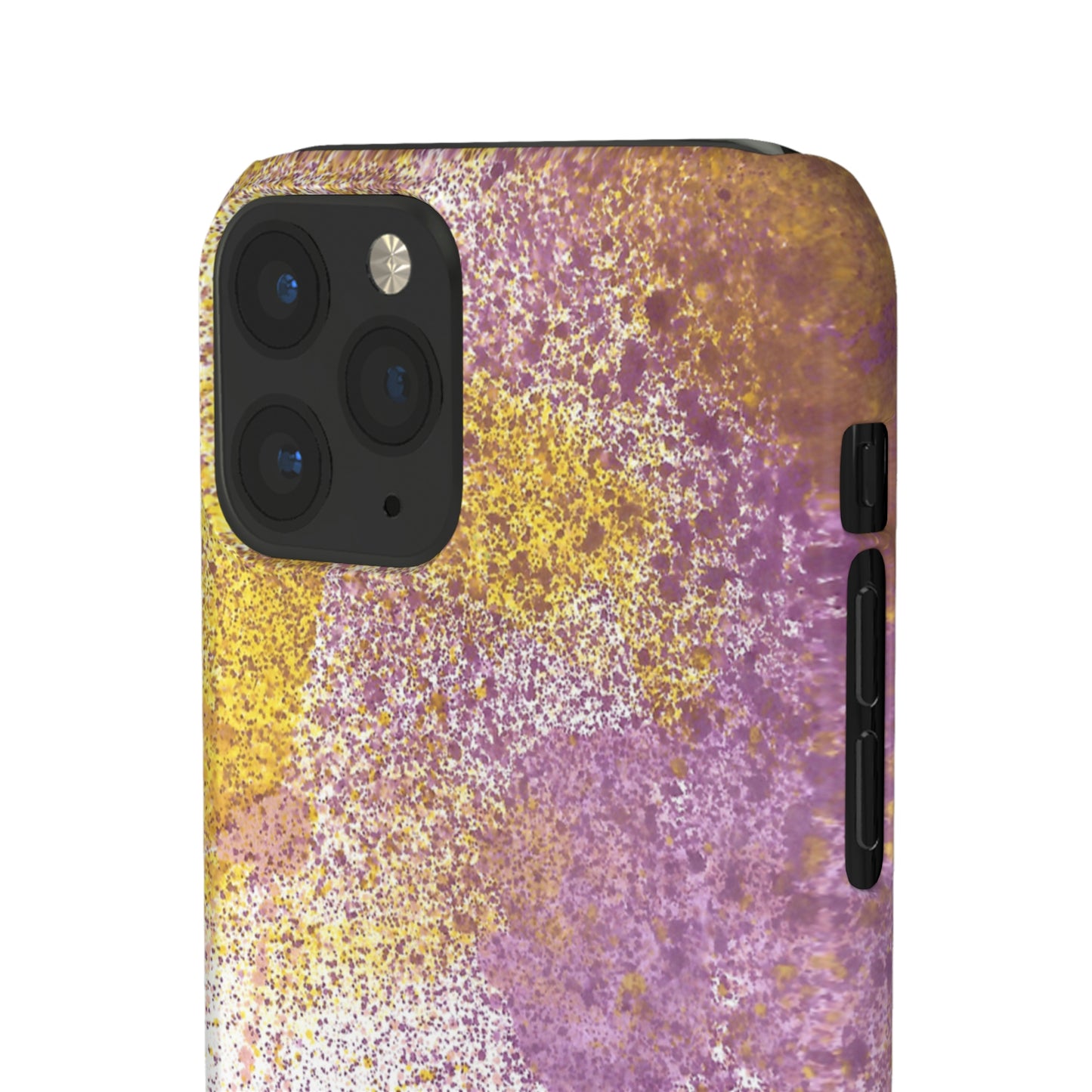 iPhone Samsung Galaxy Pixel5G Snap Case Phone Case Purple Blocks