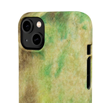 iPhone Samsung Galaxy Pixel5G Snap Case Phone Case Green Marble