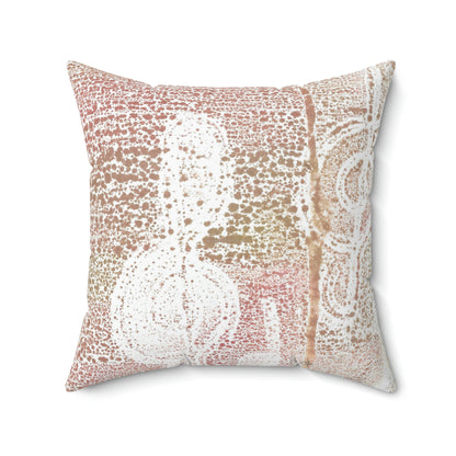 Treble Clef Square Pillow - Alja Design