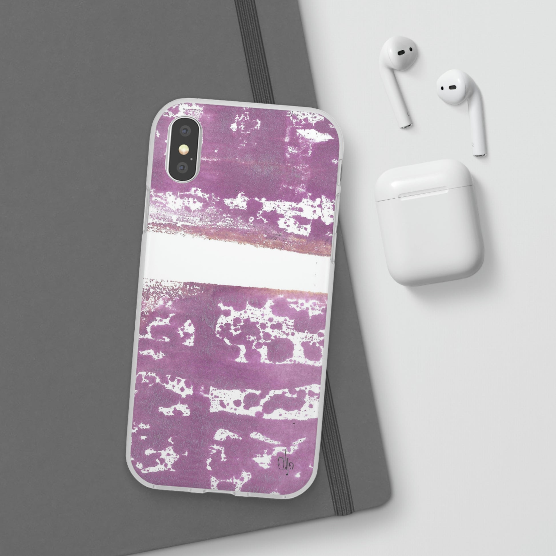 iPhone and Samsung Galaxy Flexi Phone Case Purple Horizon - Alja Design