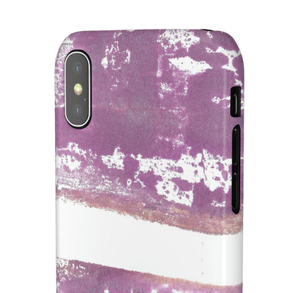 iPhone Samsung Galaxy Pixel5G Snap Case Phone Case Purple Horizon