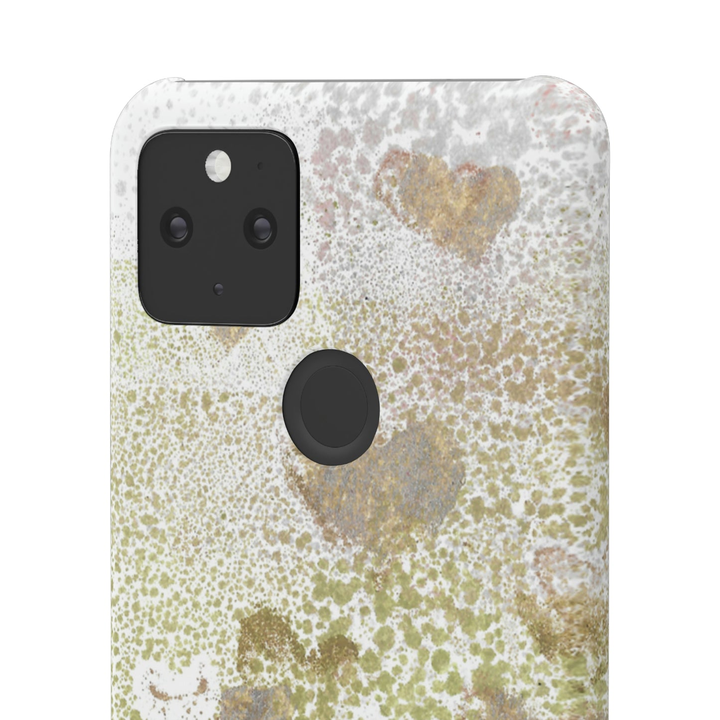 iPhone Samsung Galaxy Pixel5G Snap Case Phone Case Green Hearts