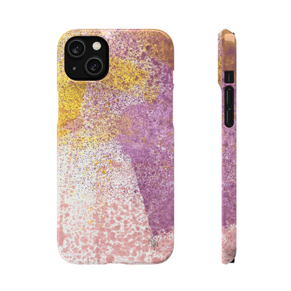 iPhone Samsung Galaxy Pixel5G Snap Case Phone Case Purple Blocks