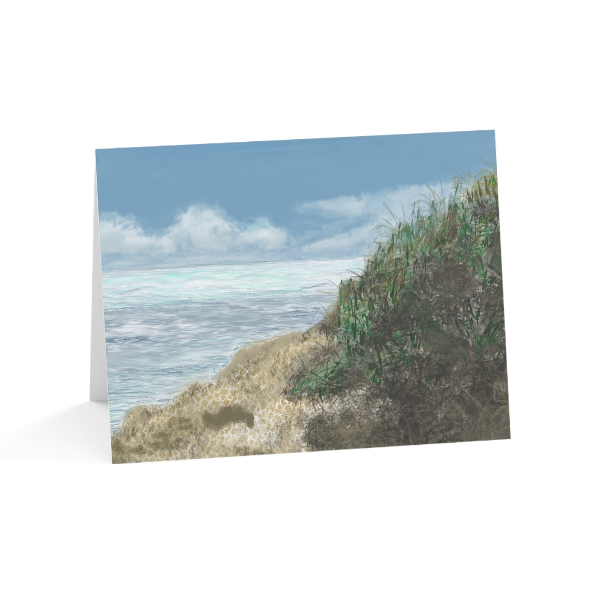 West Cliff Folded Greeting Card