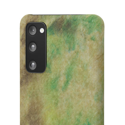 iPhone Samsung Galaxy Pixel5G Snap Case Phone Case Green Marble