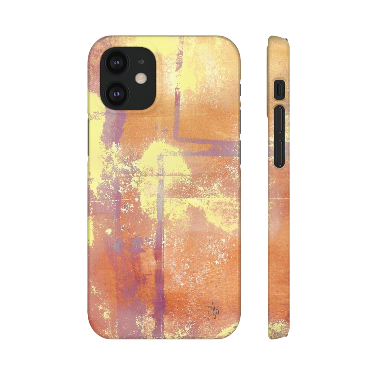 iPhone Samsung Galaxy Pixel5G Snap Case Phone Case Passionate Orange