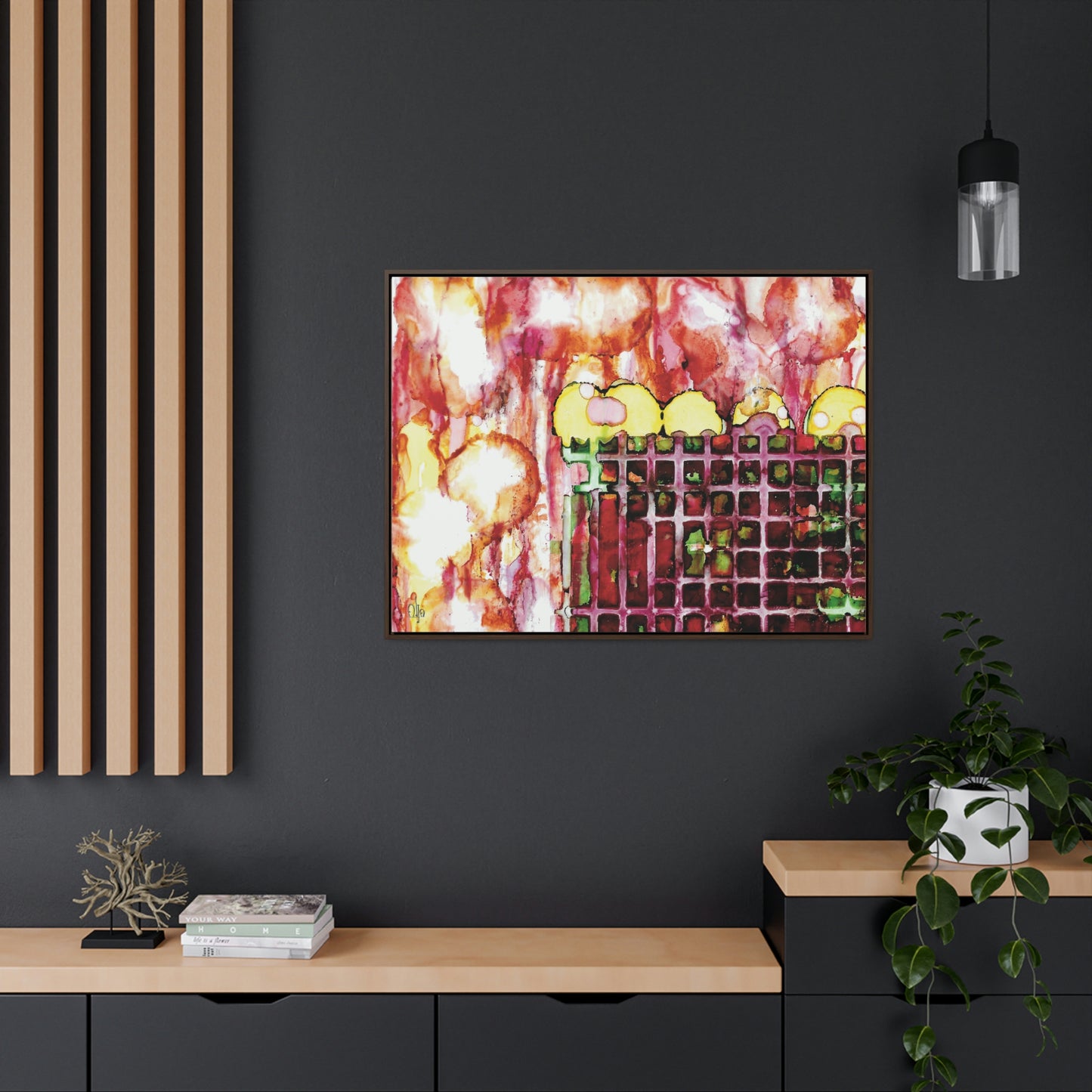 Off the Grid 11 Framed Canvas Print - Alja Design