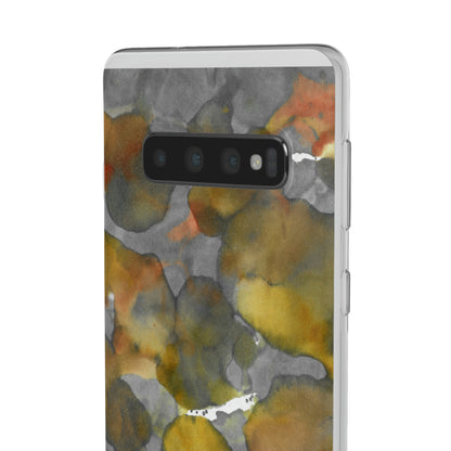 iPhone and Samsung Galaxy Flexi Phone Case Yellow Volcano - Alja Design