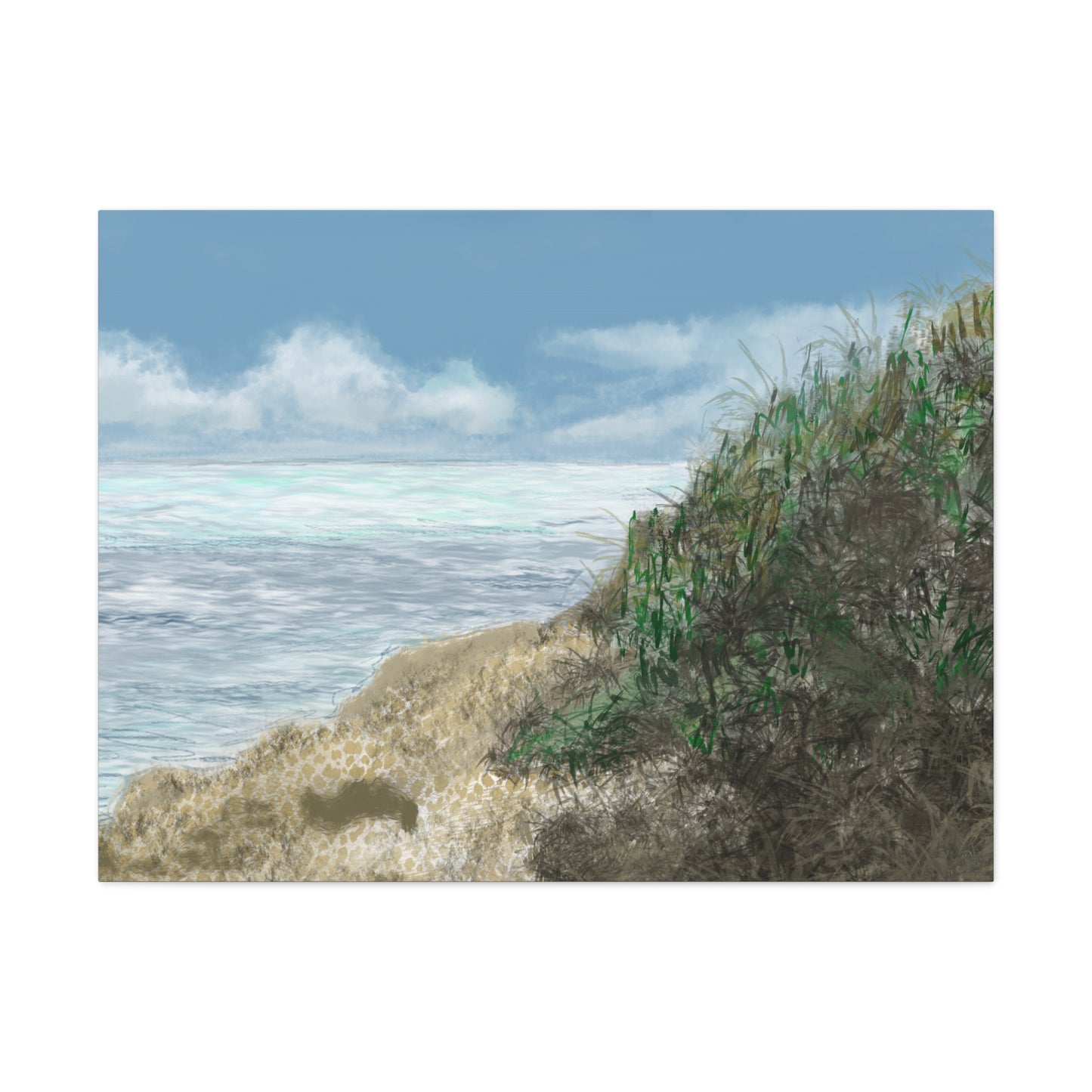 West Cliff Canvas Print - Alja Design