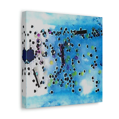 Fractal Blue 4 Canvas Print - Alja Design
