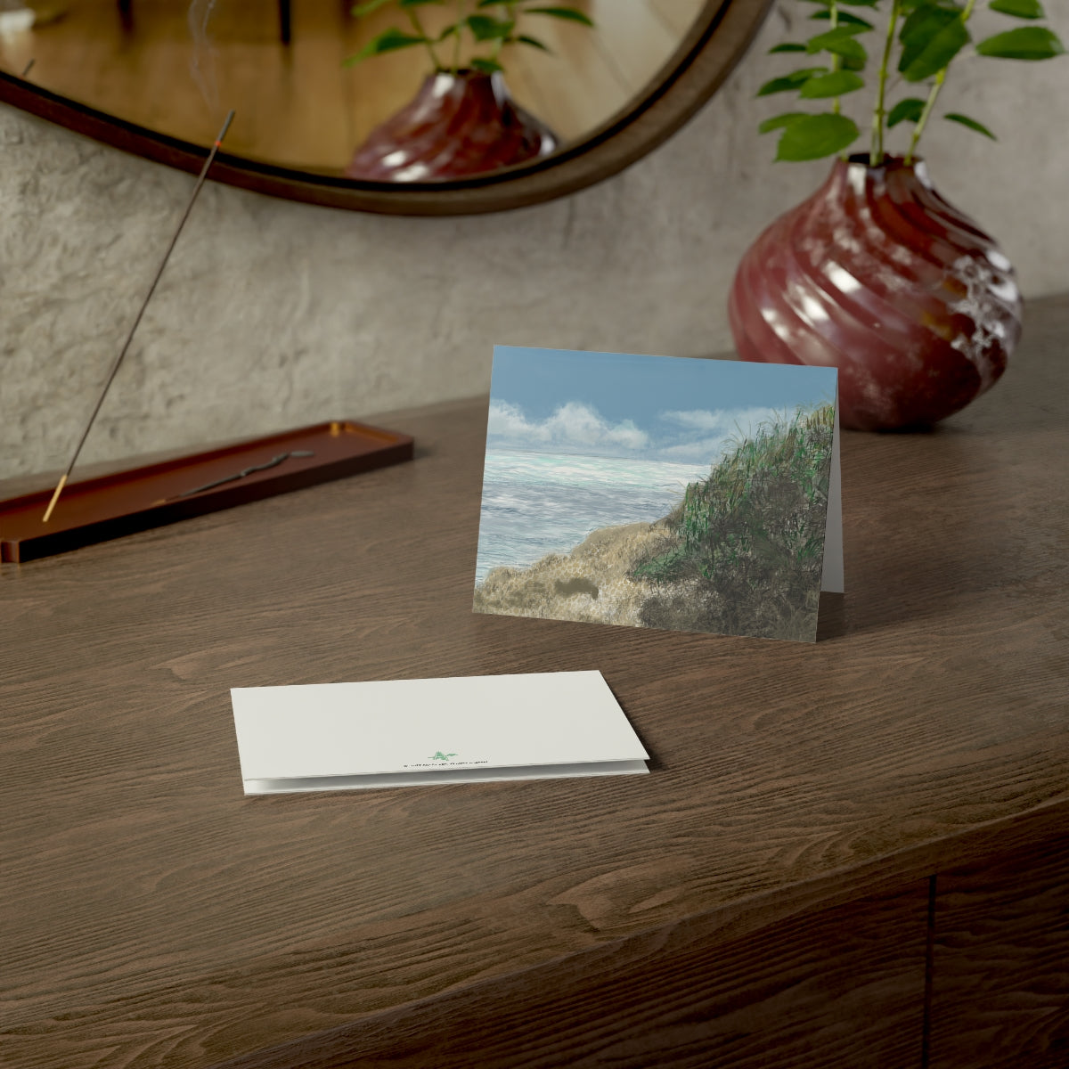 West Cliff Folded Greeting Card