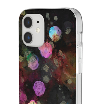 iPhone and Samsung Galaxy  Flexi Phone Case Black Space - Alja Design