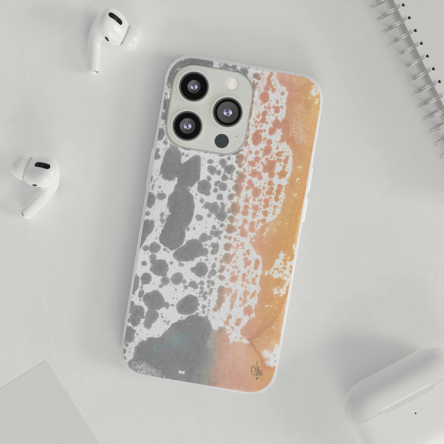 iPhone and Samsung Galaxy Flexi Phone Case Lava Waterfall - Alja Design