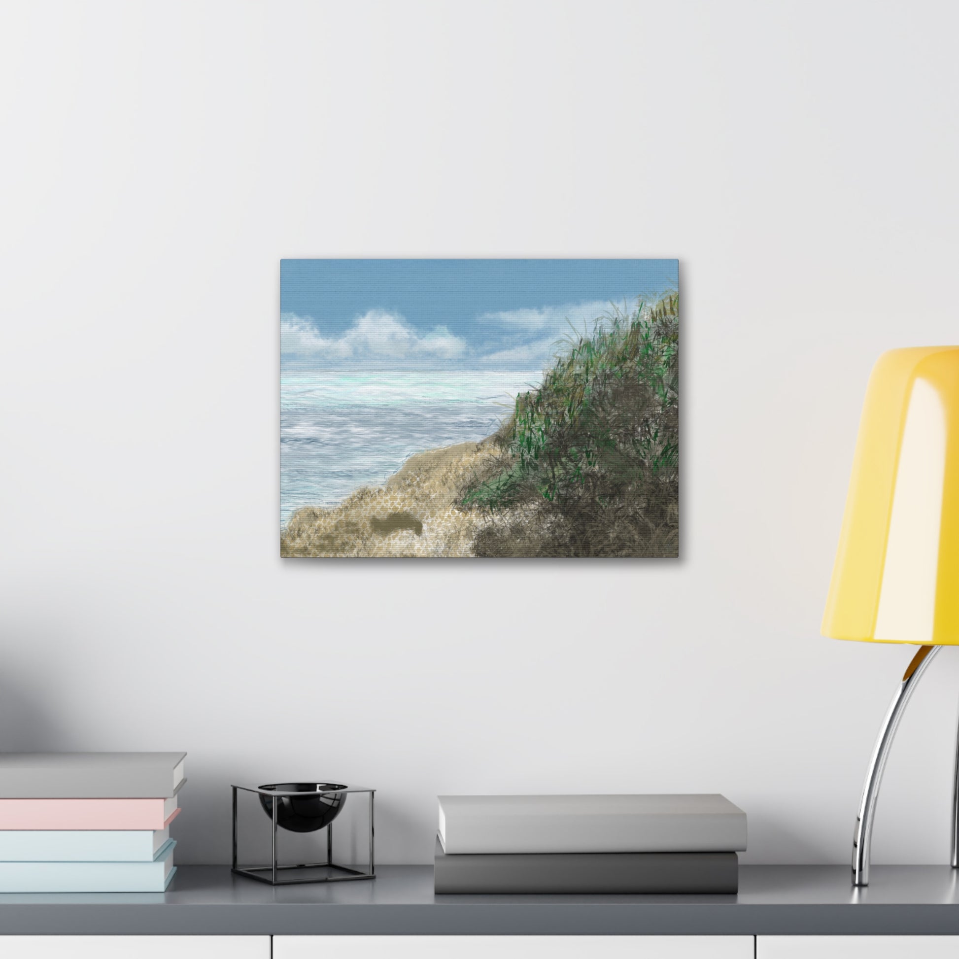 West Cliff Canvas Print - Alja Design