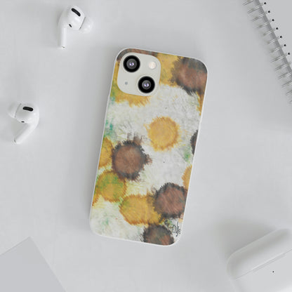 iPhone and Samsung Galaxy Flexi Phone Case Orange Cells - Alja Design