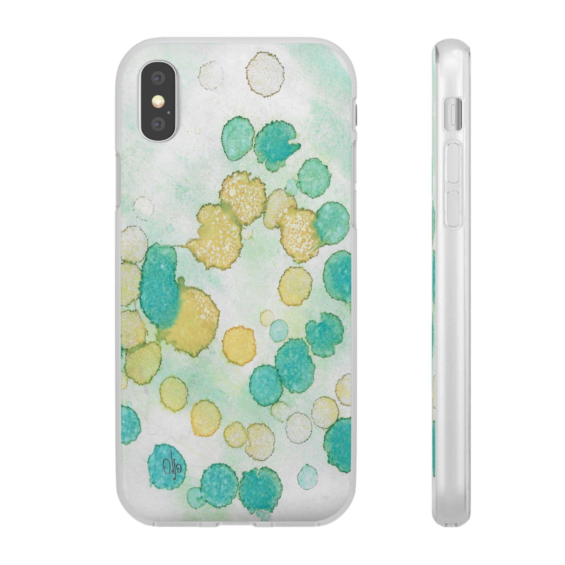 iPhone and Samsung Galaxy Flexi Phone Case Deep Bubbles - Alja Design