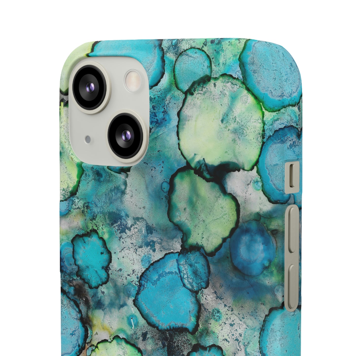 iPhone Samsung Galaxy Pixel5G Snap Case Phone Case Blue Bubbles