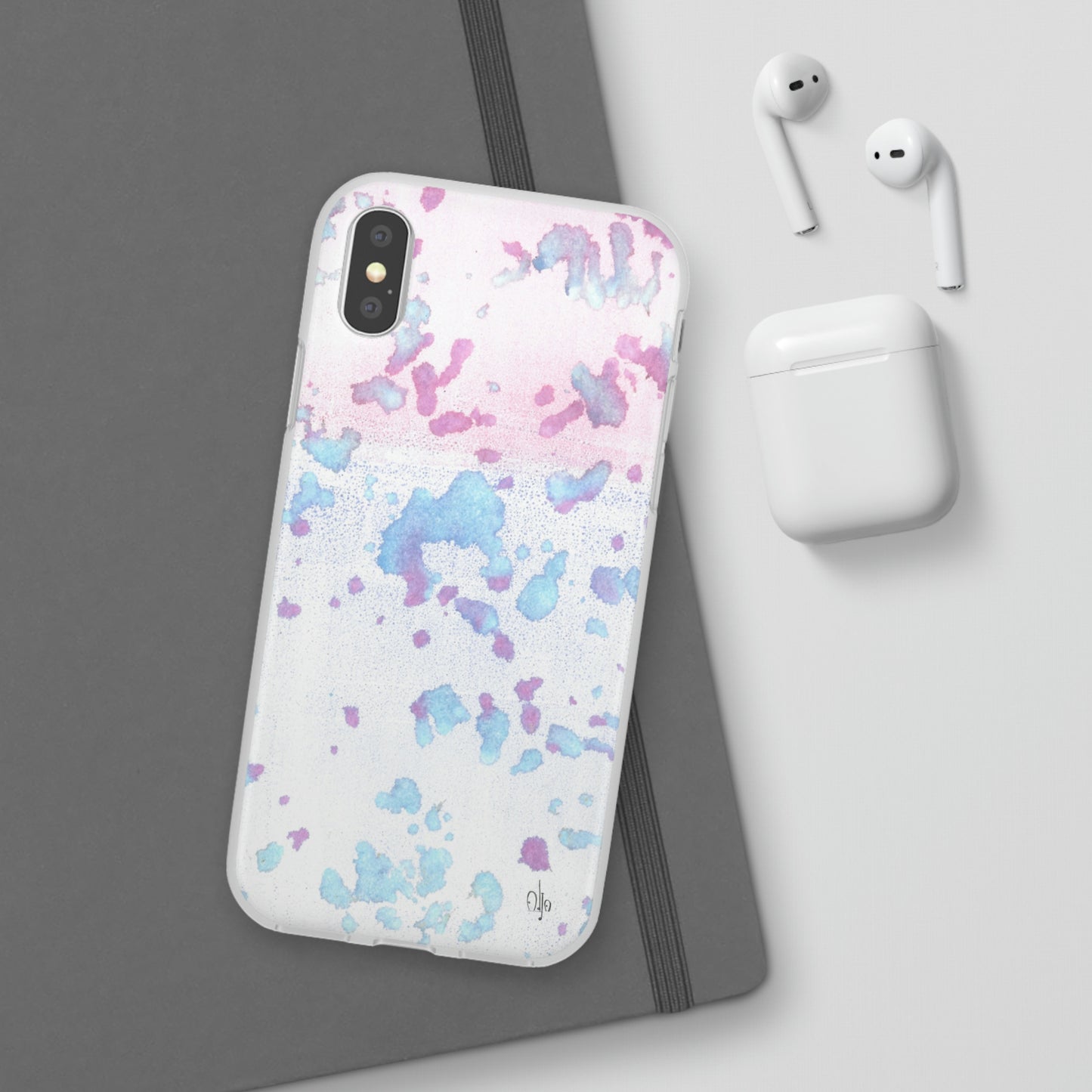 iPhone and Samsung Galaxy Flexi Phone Case Mineral Splashes - Alja Design