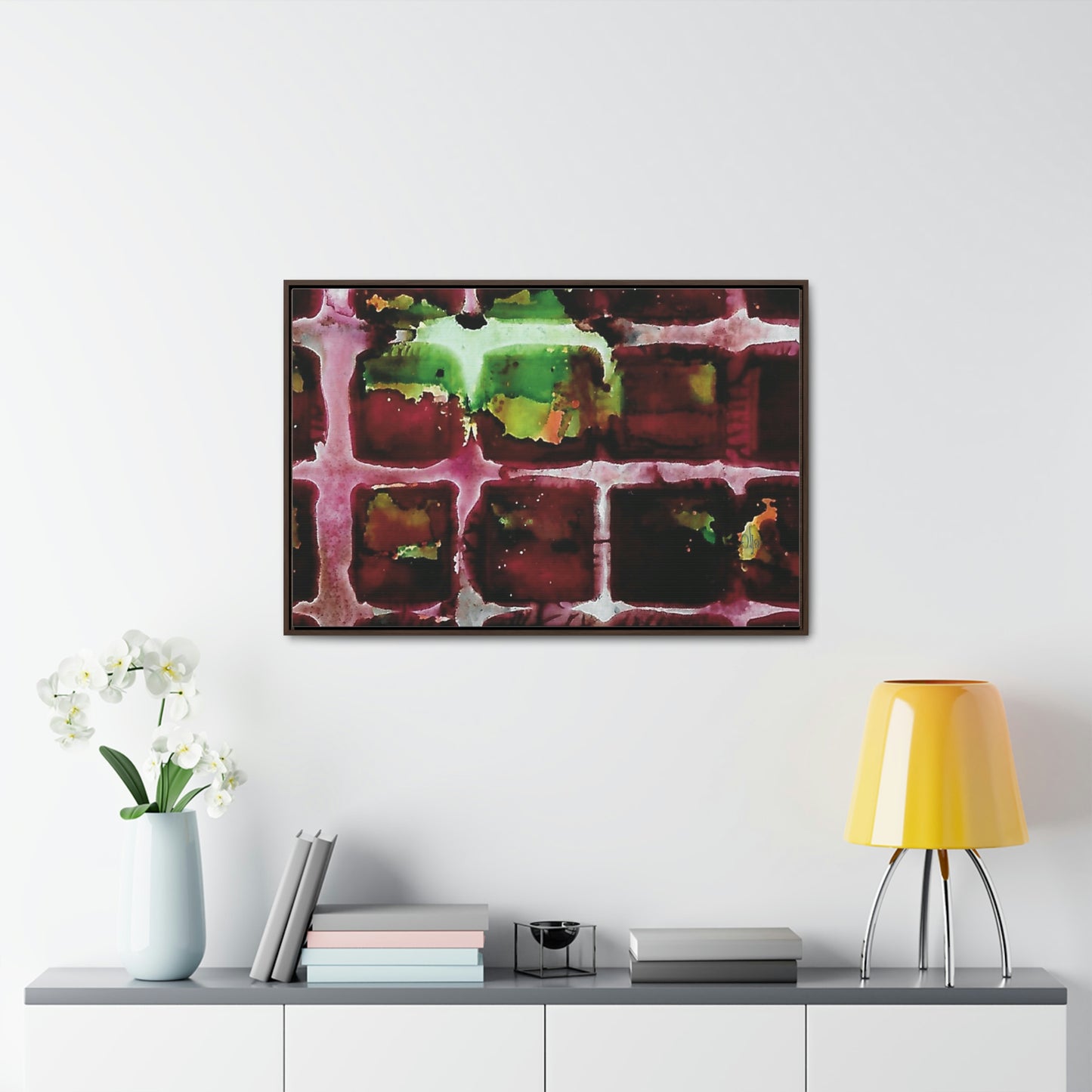 Off the Grid 7 Framed Canvas Print - Alja Design