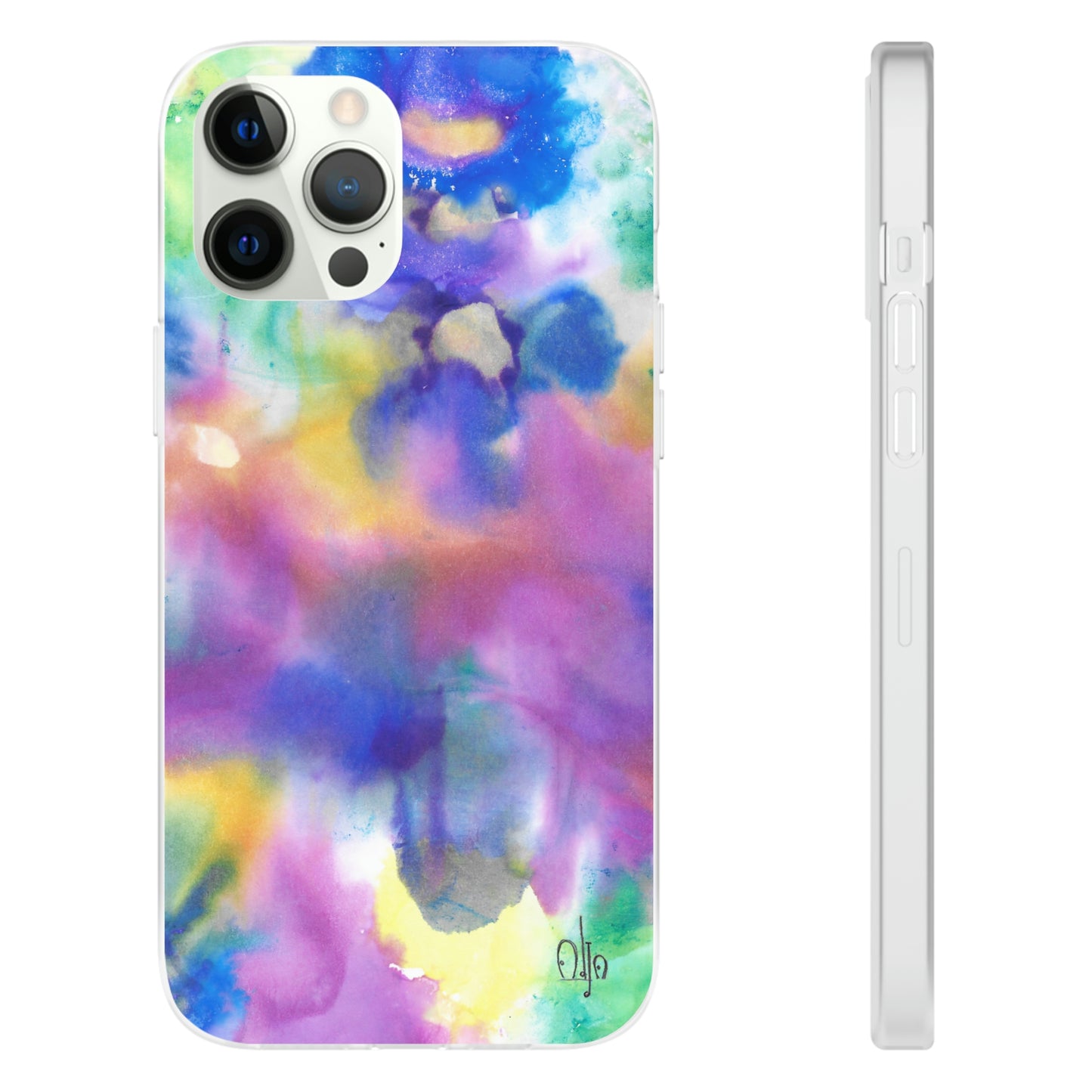 iPhone and Samsung Galaxy Flexi Phone Case Euphoric Colors - Alja Design