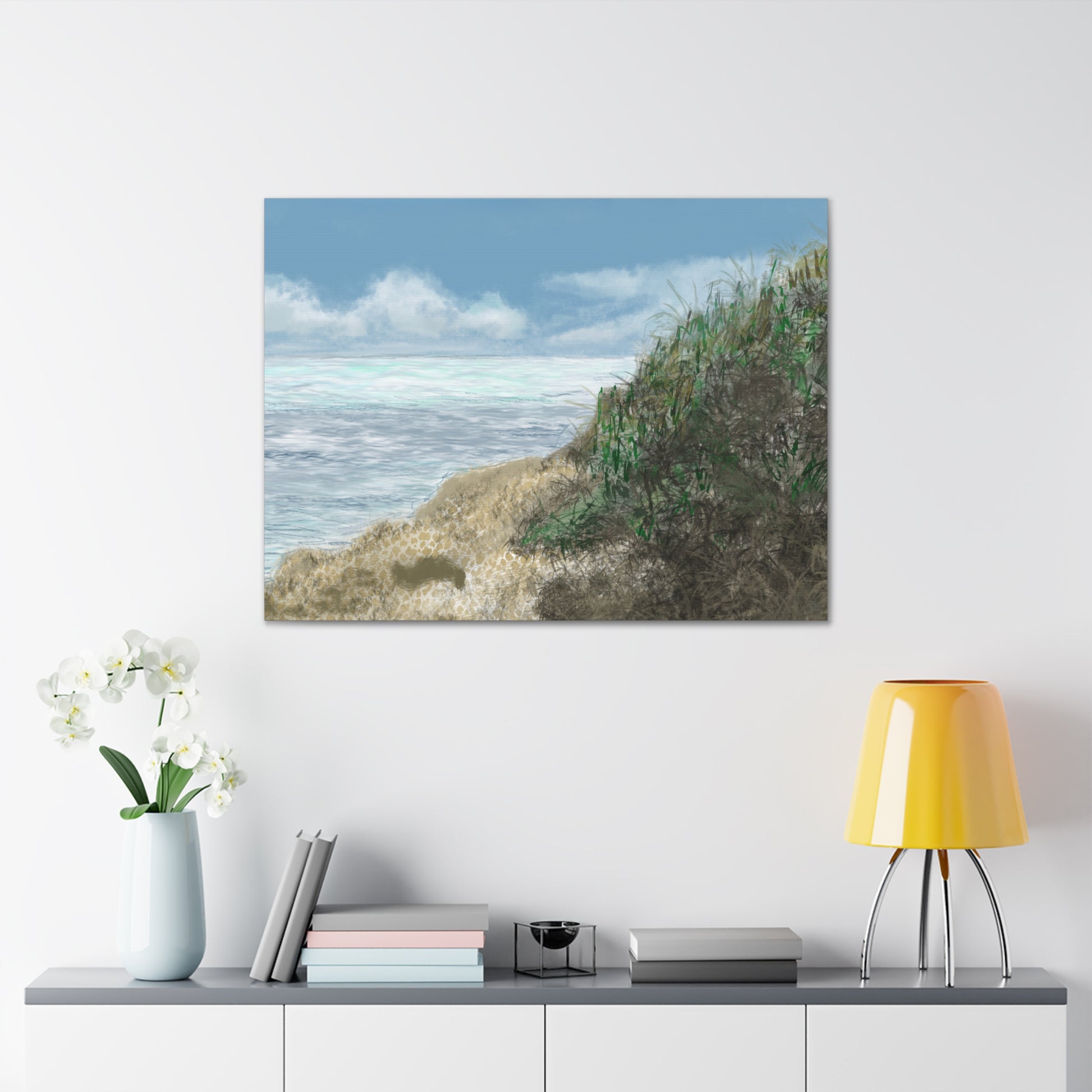 West Cliff Canvas Print - Alja Design