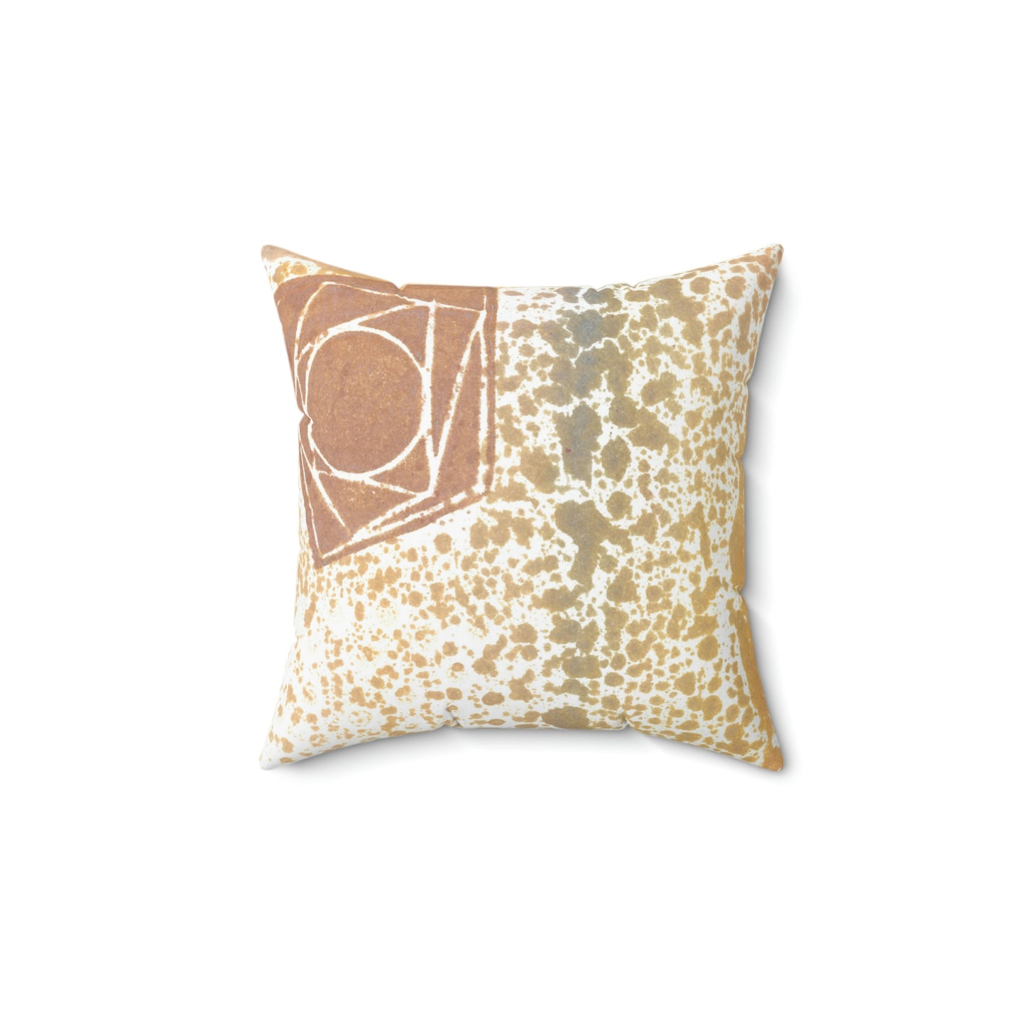 Orange Star Square Pillow - Alja Design