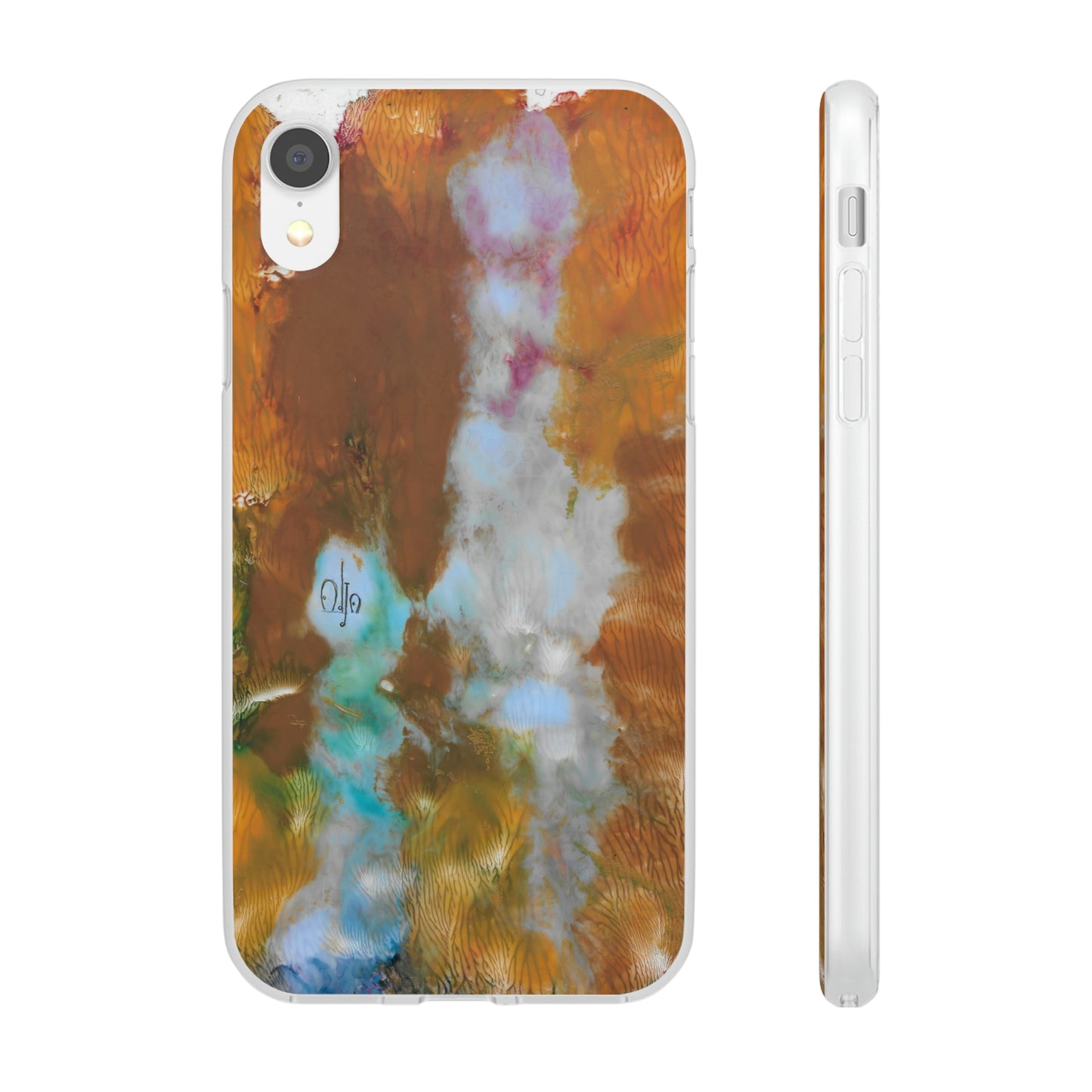 iPhone and Samsung Galaxy Flexi Phone Case Yellow Cascade - Alja Design