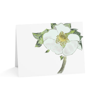 Strawberry Blossom Folded Greeting Card