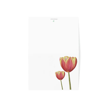 Tulips Folded Greeting Card