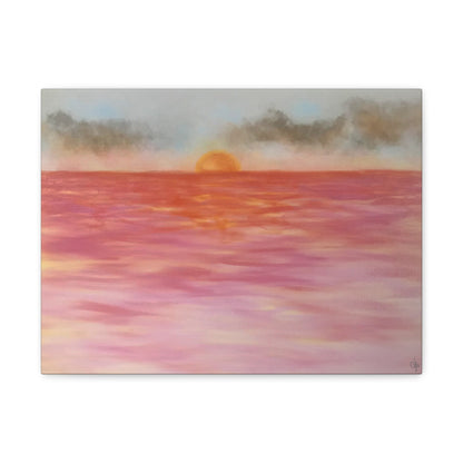 Red Sunset Canvas Print - Alja Design