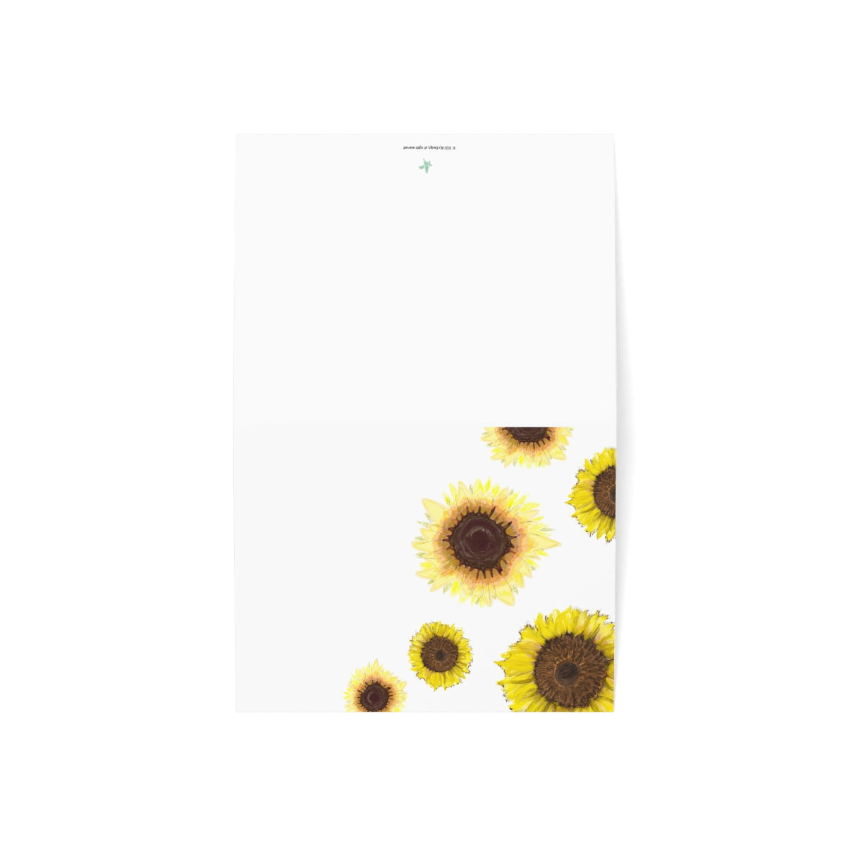 Sunflowers Folded Greeting Card