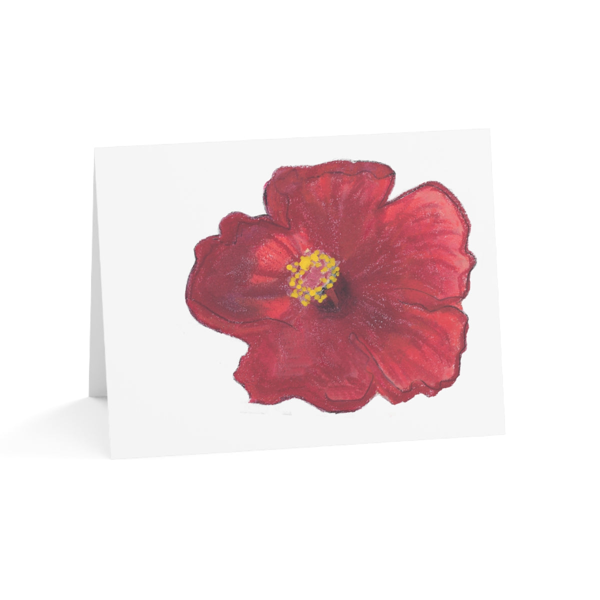 Hibiscus Folded Greeting Card