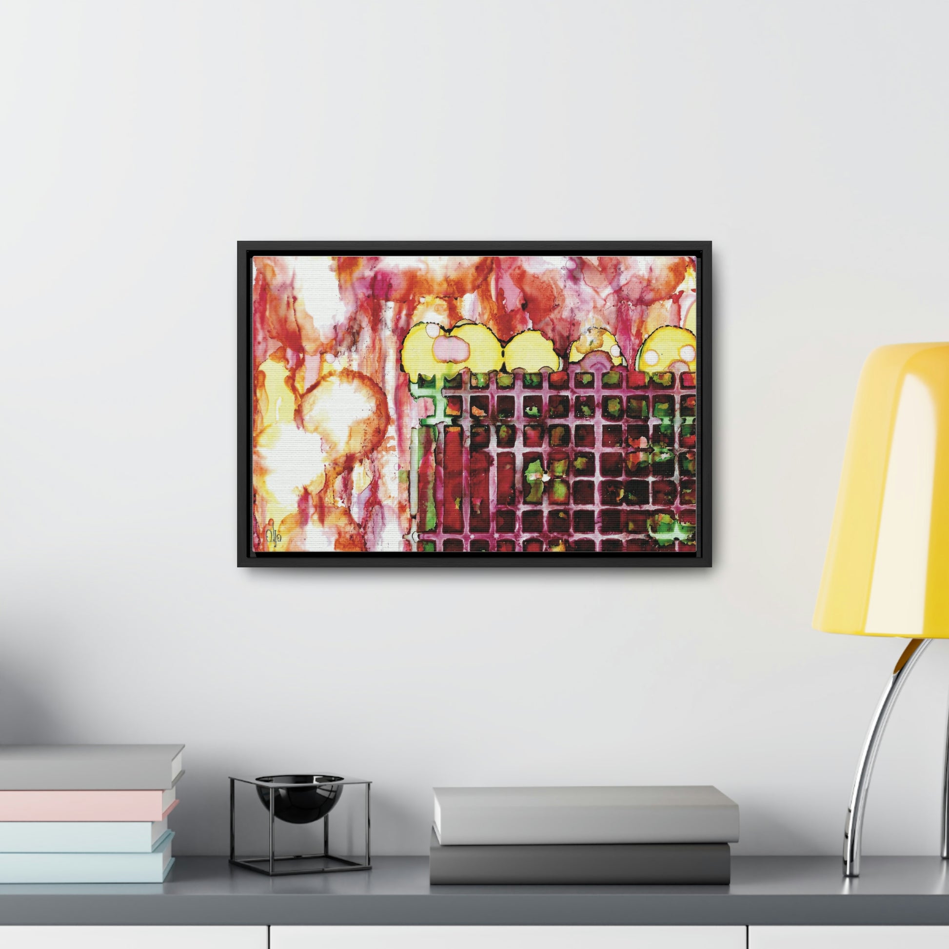 Off the Grid 11 Framed Canvas Print - Alja Design