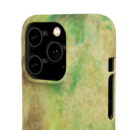 iPhone Samsung Galaxy Pixel5G Snap Case Phone Case Green Marble