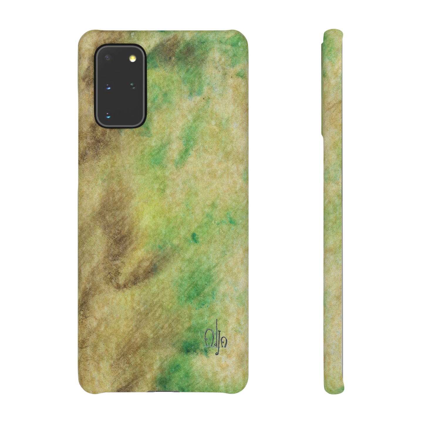 iPhone Samsung Galaxy Pixel5G Snap Case Phone Case Green Marble